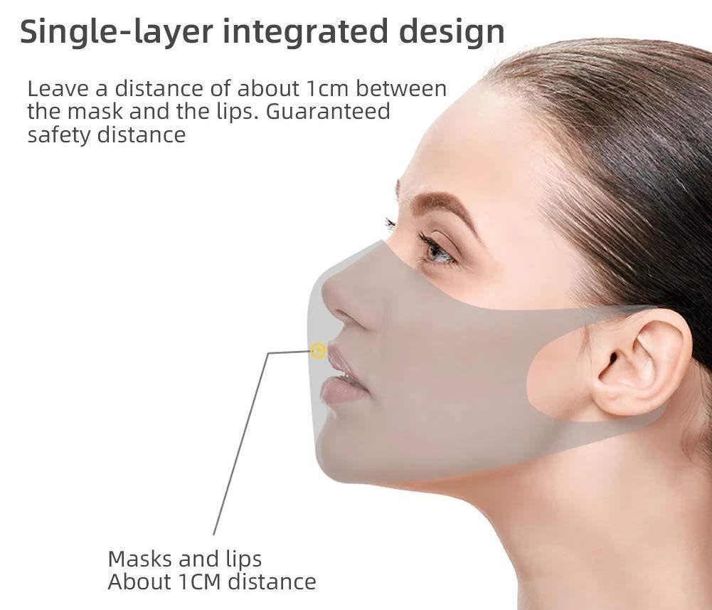 Microfibre Pretty in Pastel 3D Face Mask (3pcs - Blue & Pink)